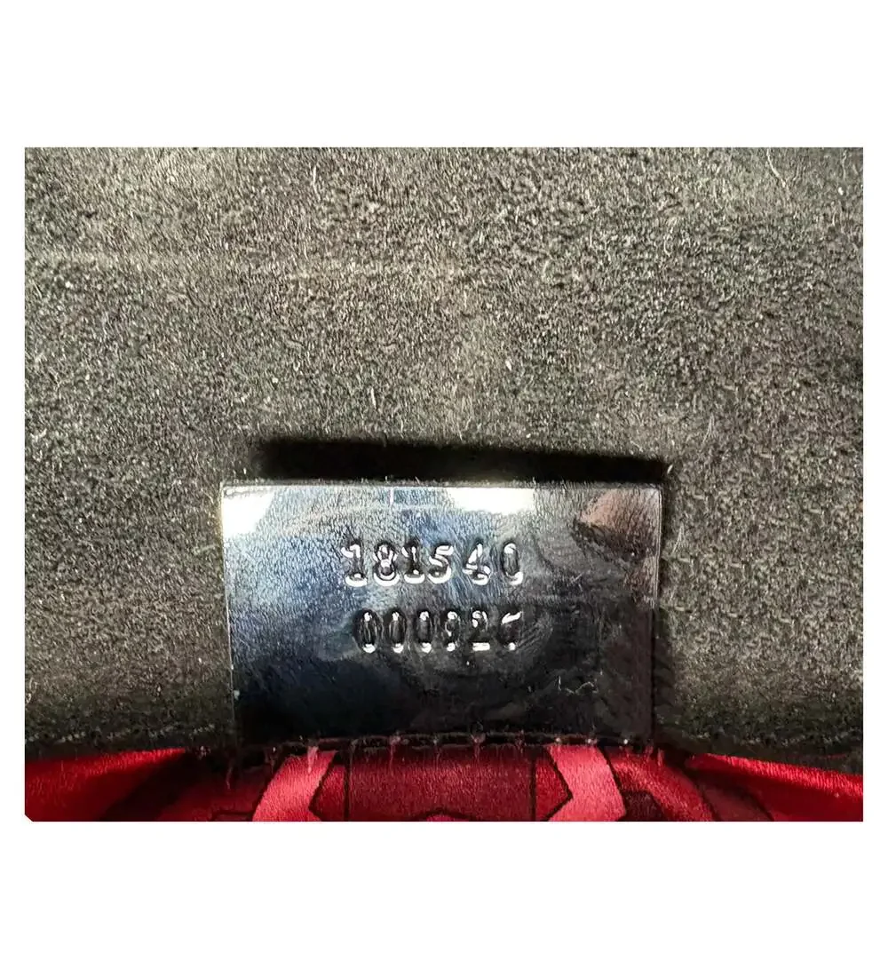 Vintage Gucci x Tom Ford Romy Patent Leather Black Mirror Lucite Clutch